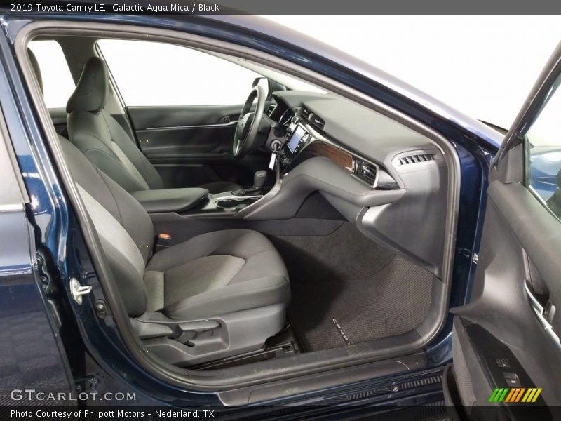 Galactic Aqua Mica / Black 2019 Toyota Camry LE