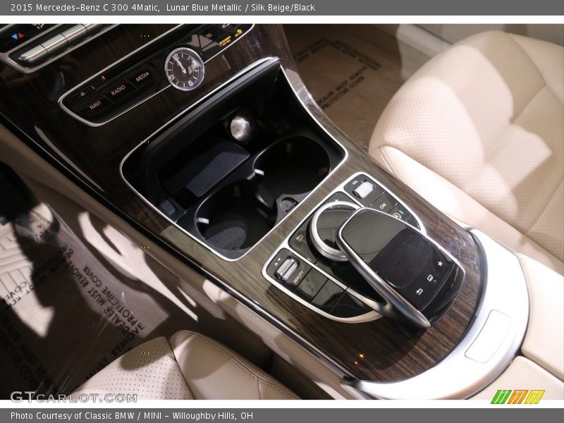 Lunar Blue Metallic / Silk Beige/Black 2015 Mercedes-Benz C 300 4Matic