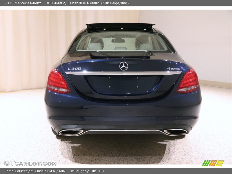 Lunar Blue Metallic / Silk Beige/Black 2015 Mercedes-Benz C 300 4Matic