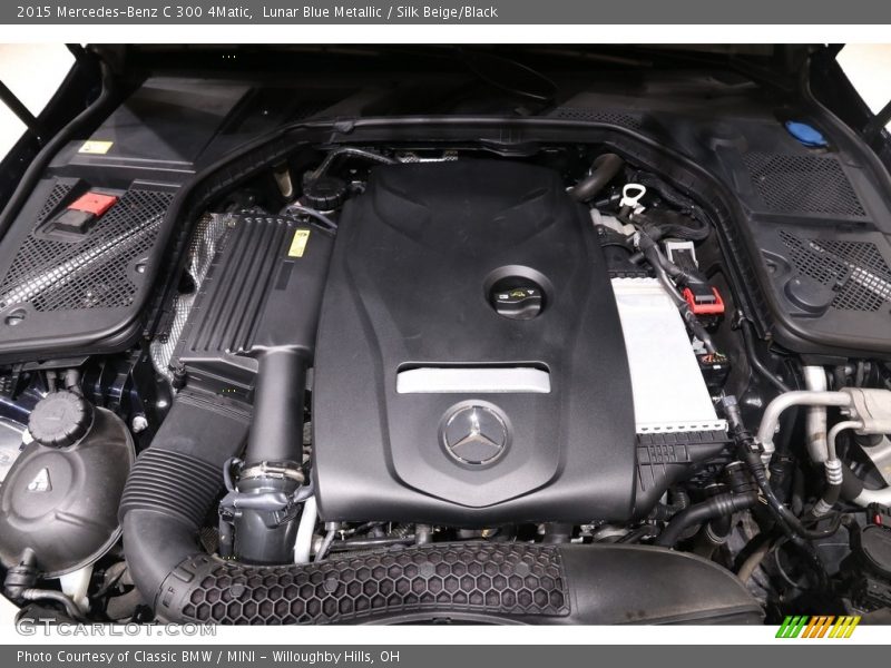 Lunar Blue Metallic / Silk Beige/Black 2015 Mercedes-Benz C 300 4Matic