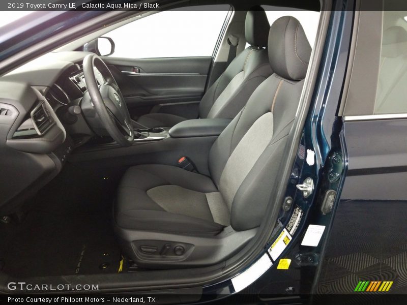Galactic Aqua Mica / Black 2019 Toyota Camry LE