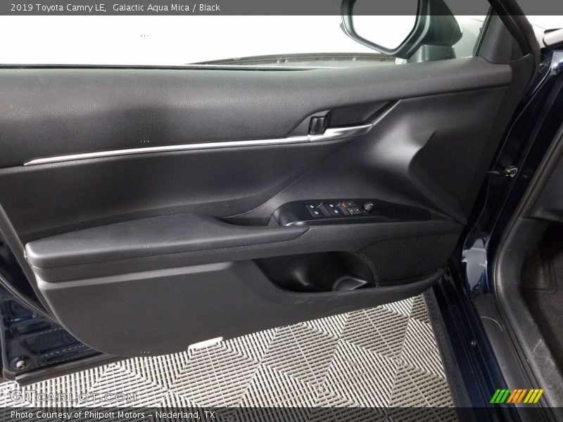 Galactic Aqua Mica / Black 2019 Toyota Camry LE