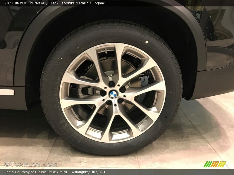 Black Sapphire Metallic / Cognac 2021 BMW X5 xDrive40i