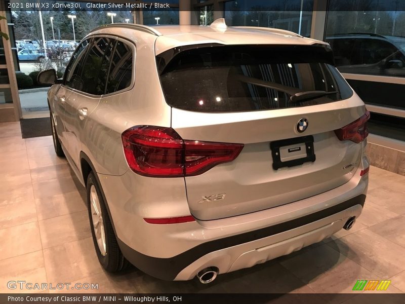 Glacier Silver Metallic / Black 2021 BMW X3 xDrive30i