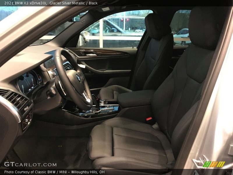 Glacier Silver Metallic / Black 2021 BMW X3 xDrive30i