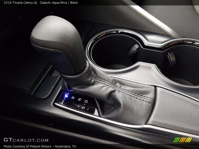 Galactic Aqua Mica / Black 2019 Toyota Camry LE