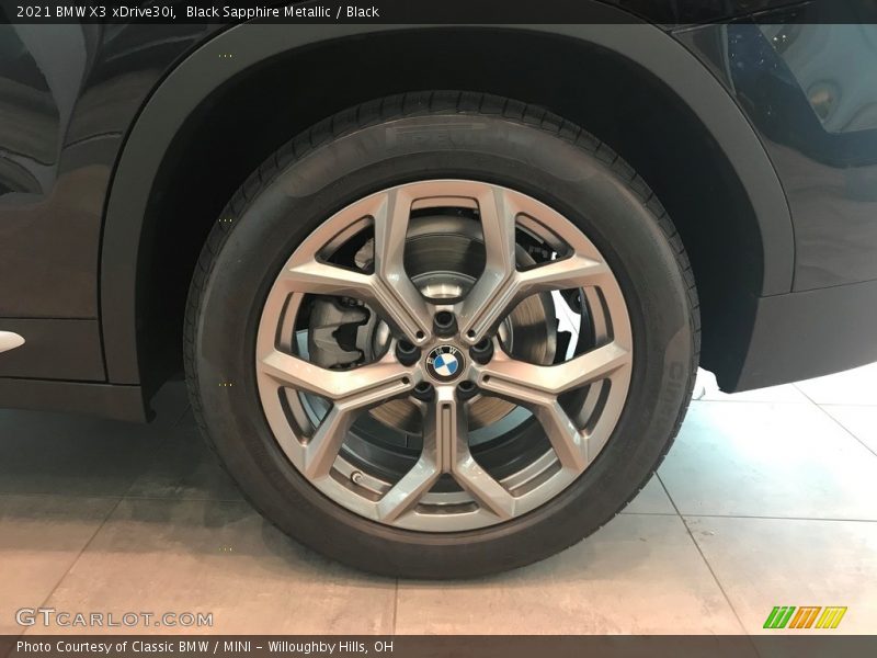 Black Sapphire Metallic / Black 2021 BMW X3 xDrive30i