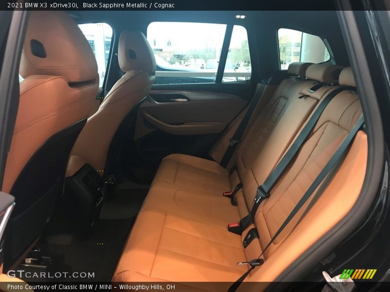 Black Sapphire Metallic / Cognac 2021 BMW X3 xDrive30i