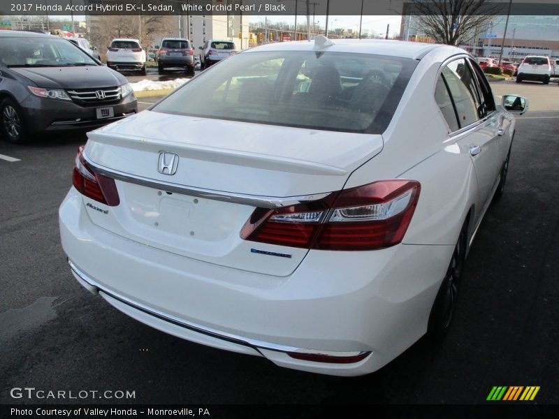 White Orchid Pearl / Black 2017 Honda Accord Hybrid EX-L Sedan