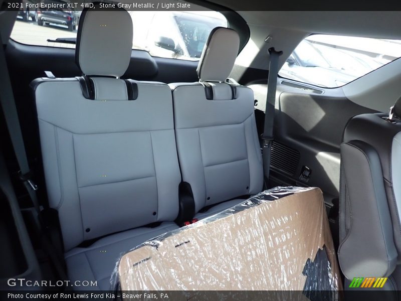 Stone Gray Metallic / Light Slate 2021 Ford Explorer XLT 4WD