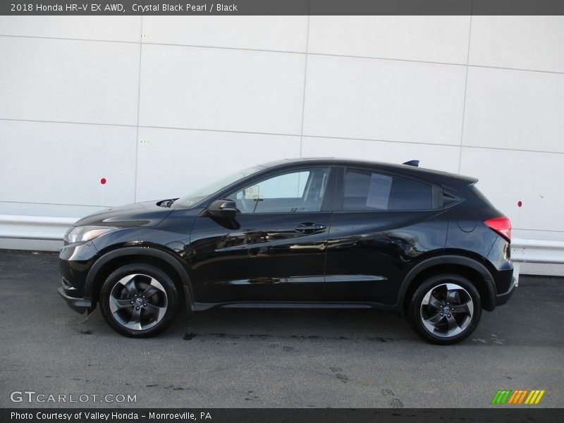 Crystal Black Pearl / Black 2018 Honda HR-V EX AWD