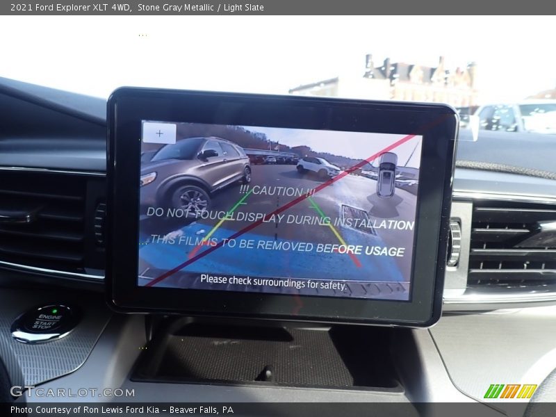 Stone Gray Metallic / Light Slate 2021 Ford Explorer XLT 4WD