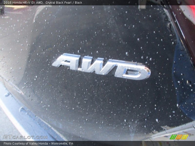 Crystal Black Pearl / Black 2018 Honda HR-V EX AWD
