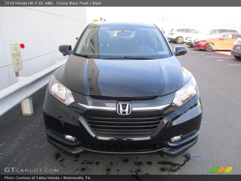 Crystal Black Pearl / Black 2018 Honda HR-V EX AWD