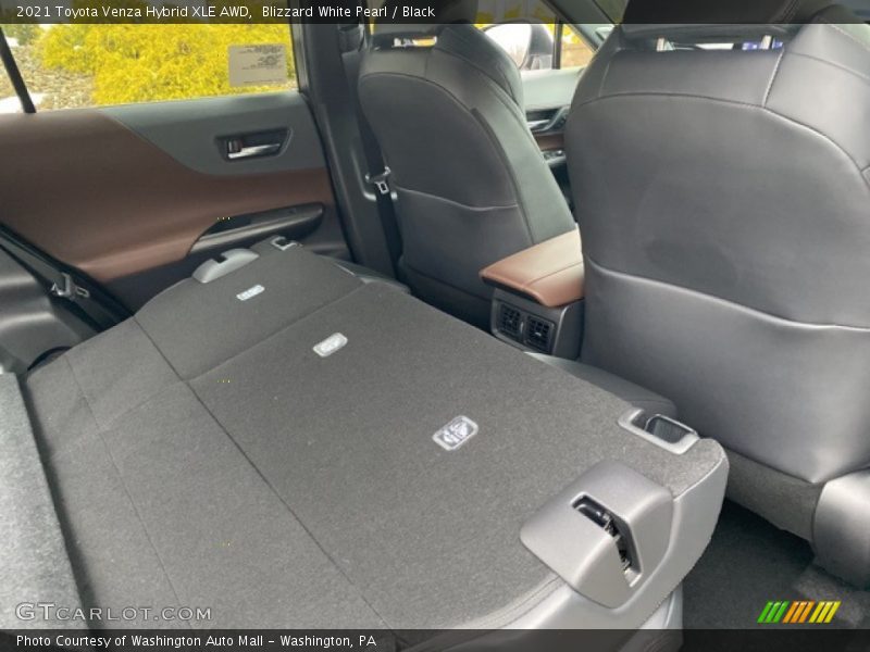 Blizzard White Pearl / Black 2021 Toyota Venza Hybrid XLE AWD