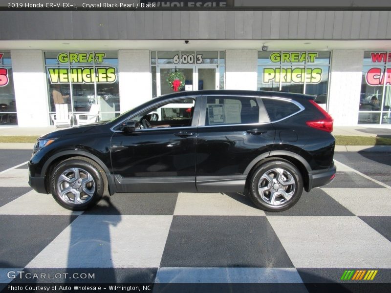 Crystal Black Pearl / Black 2019 Honda CR-V EX-L
