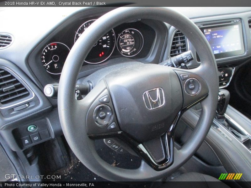 Crystal Black Pearl / Black 2018 Honda HR-V EX AWD