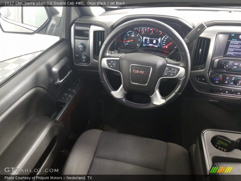 Onyx Black / Jet Black 2017 GMC Sierra 1500 SLE Double Cab 4WD