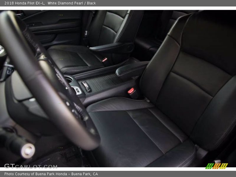 White Diamond Pearl / Black 2018 Honda Pilot EX-L