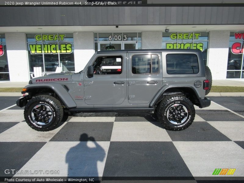 Sting-Gray / Black 2020 Jeep Wrangler Unlimited Rubicon 4x4