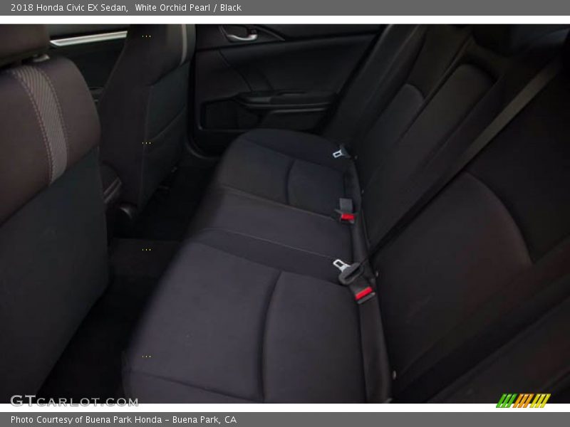 White Orchid Pearl / Black 2018 Honda Civic EX Sedan