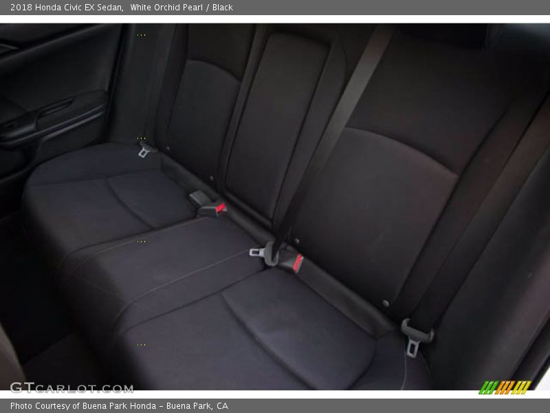White Orchid Pearl / Black 2018 Honda Civic EX Sedan