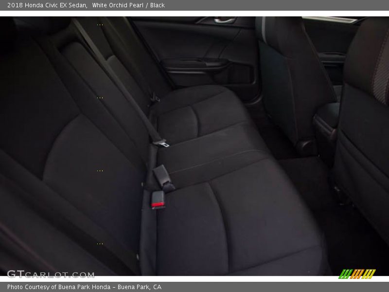 White Orchid Pearl / Black 2018 Honda Civic EX Sedan