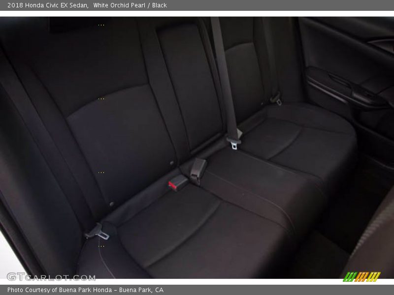 White Orchid Pearl / Black 2018 Honda Civic EX Sedan