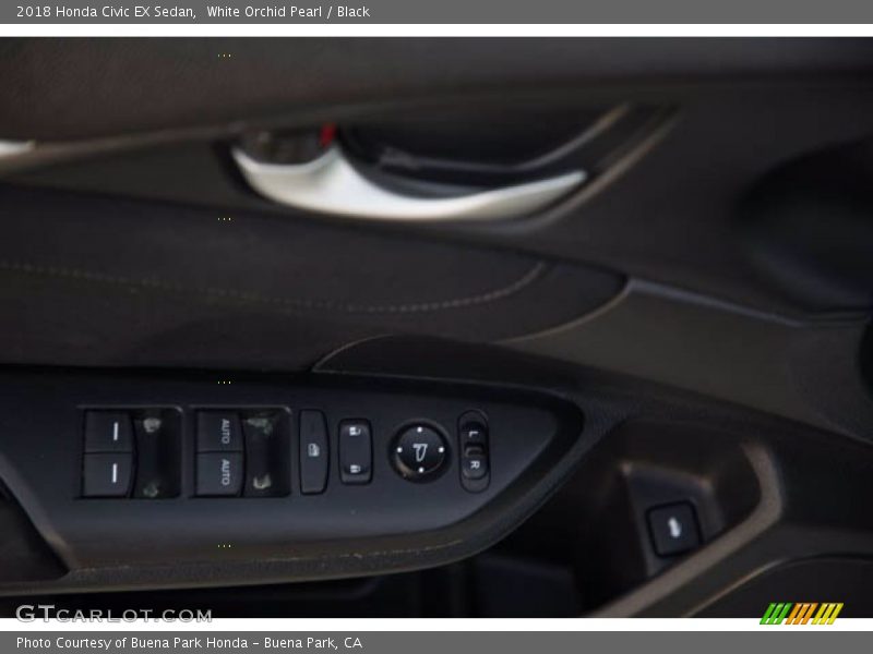 White Orchid Pearl / Black 2018 Honda Civic EX Sedan