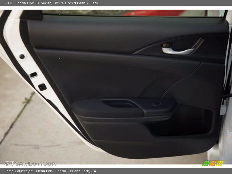 White Orchid Pearl / Black 2018 Honda Civic EX Sedan