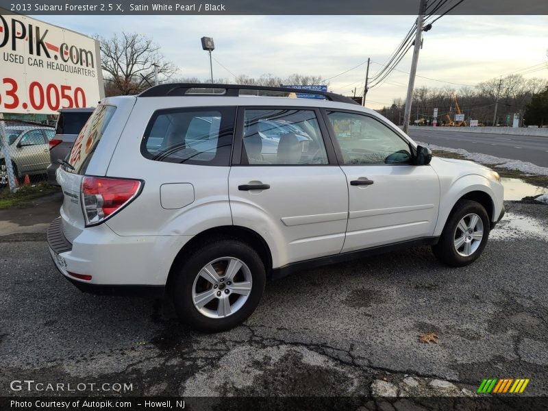Satin White Pearl / Black 2013 Subaru Forester 2.5 X