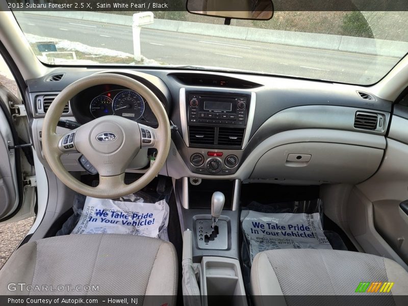 Satin White Pearl / Black 2013 Subaru Forester 2.5 X