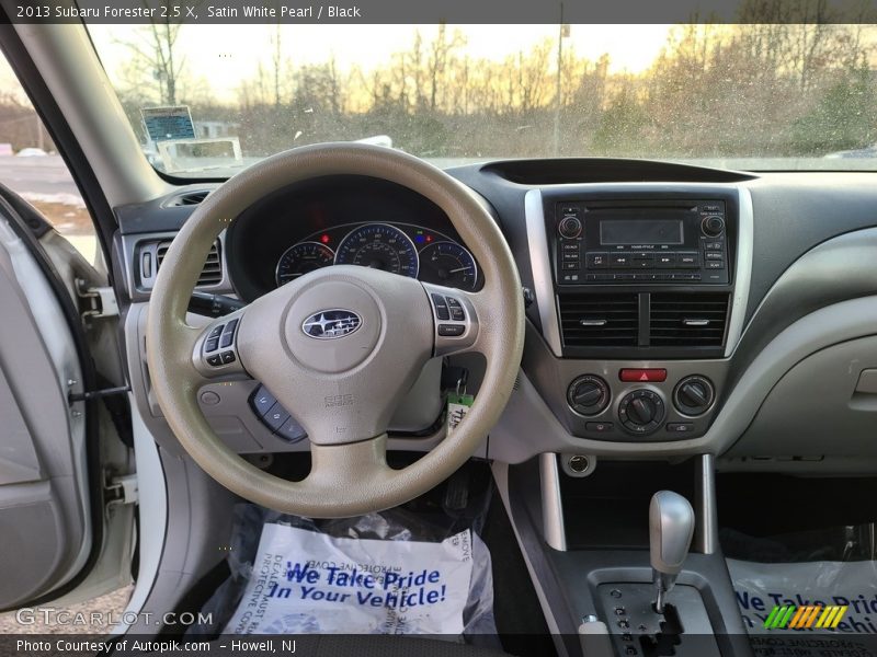 Satin White Pearl / Black 2013 Subaru Forester 2.5 X