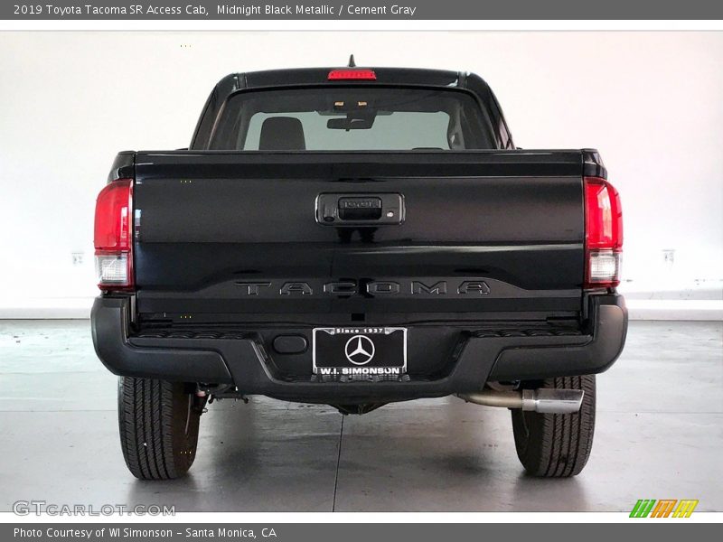 Midnight Black Metallic / Cement Gray 2019 Toyota Tacoma SR Access Cab