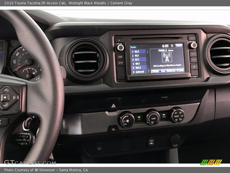 Controls of 2019 Tacoma SR Access Cab
