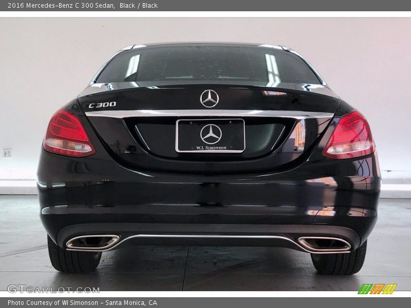 Black / Black 2016 Mercedes-Benz C 300 Sedan