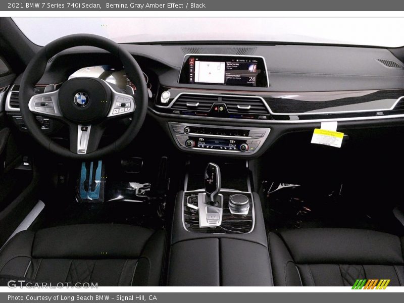 Bernina Gray Amber Effect / Black 2021 BMW 7 Series 740i Sedan