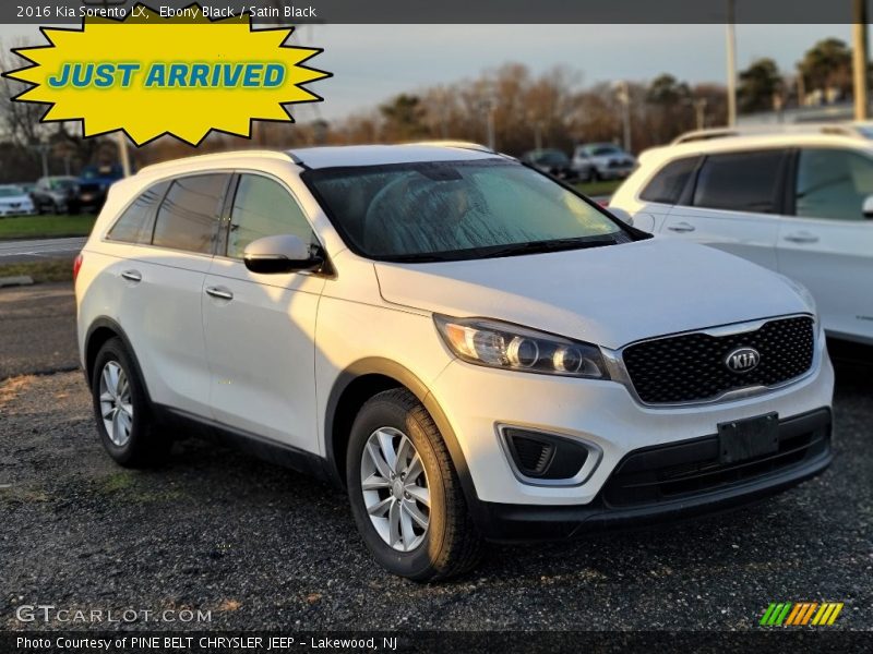 Ebony Black / Satin Black 2016 Kia Sorento LX