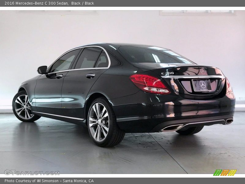 Black / Black 2016 Mercedes-Benz C 300 Sedan