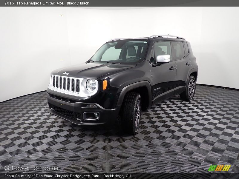 Black / Black 2016 Jeep Renegade Limited 4x4