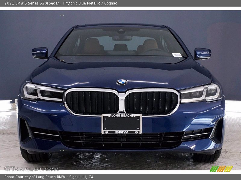 Phytonic Blue Metallic / Cognac 2021 BMW 5 Series 530i Sedan