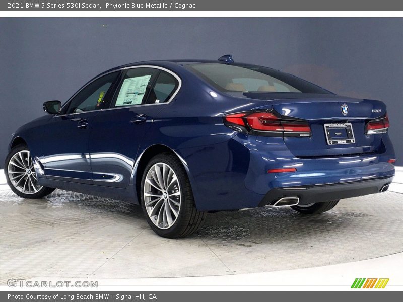 Phytonic Blue Metallic / Cognac 2021 BMW 5 Series 530i Sedan