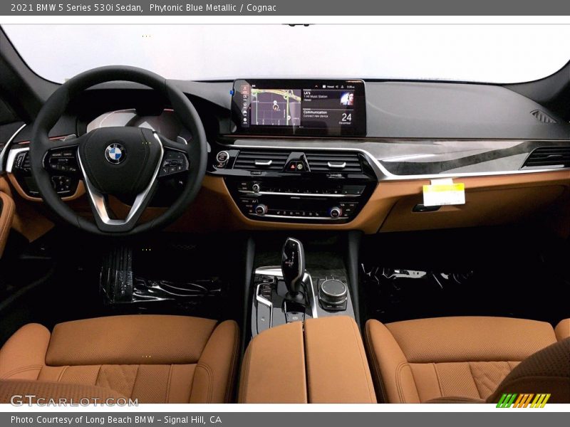 Phytonic Blue Metallic / Cognac 2021 BMW 5 Series 530i Sedan