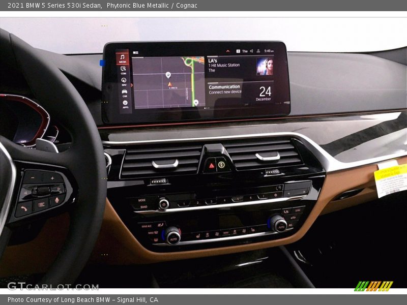 Phytonic Blue Metallic / Cognac 2021 BMW 5 Series 530i Sedan