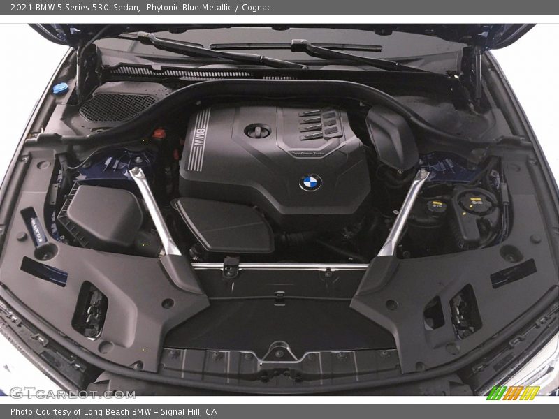 Phytonic Blue Metallic / Cognac 2021 BMW 5 Series 530i Sedan
