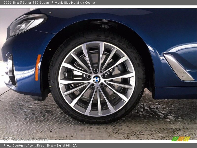 Phytonic Blue Metallic / Cognac 2021 BMW 5 Series 530i Sedan