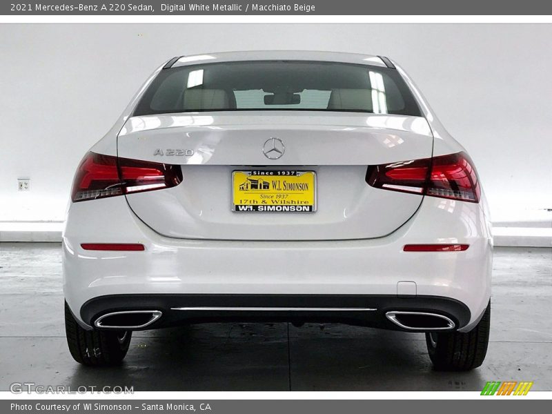 Digital White Metallic / Macchiato Beige 2021 Mercedes-Benz A 220 Sedan