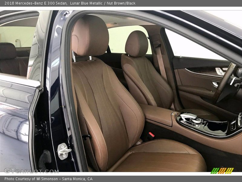 Lunar Blue Metallic / Nut Brown/Black 2018 Mercedes-Benz E 300 Sedan