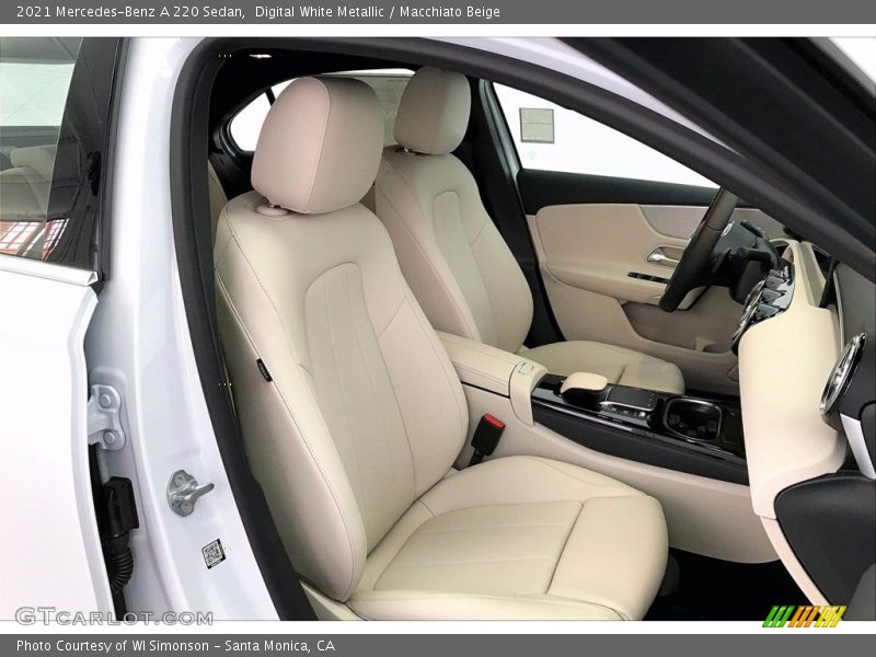 Digital White Metallic / Macchiato Beige 2021 Mercedes-Benz A 220 Sedan