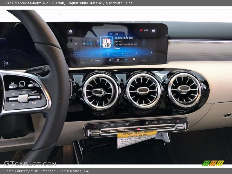Digital White Metallic / Macchiato Beige 2021 Mercedes-Benz A 220 Sedan